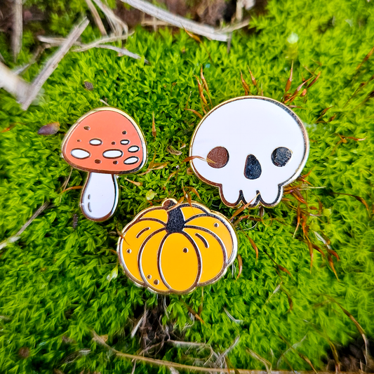 Mini Halloween & Fall Filler- Hard Enamel Pin