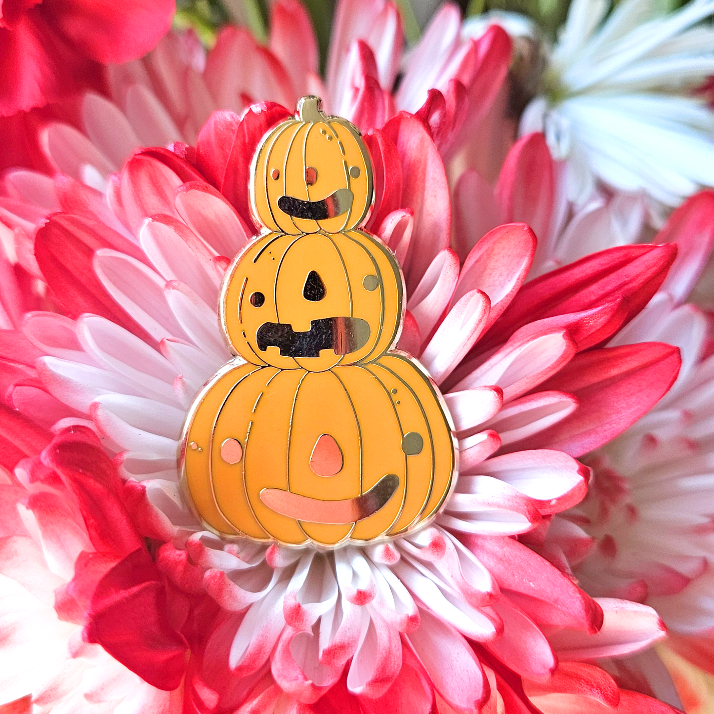 Pumpkin Stack - Hard Enamel Pin